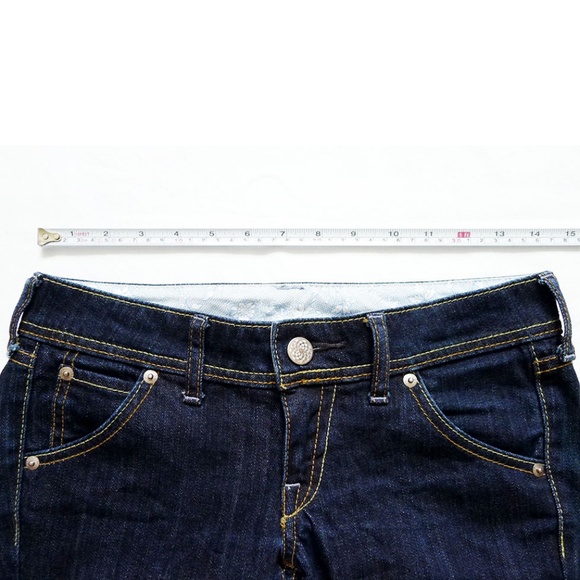 UNIQLO Slim Fit Straight Leg Low Rise Denim Size 0 (28 x 32) - Picture 2 of 5